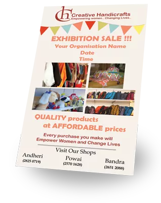 Sample-Flier Sample Creative Handicrafts Pop-up shop flier